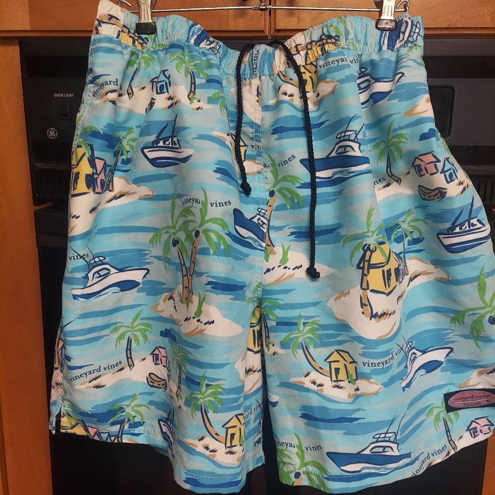 Vineyard Vines Tropical Print Men's Shorts Xl